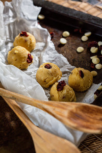 White Choc Cranberry Macadamia Cookies