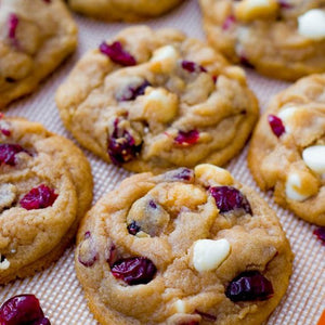 White Choc Cranberry Macadamia Cookies